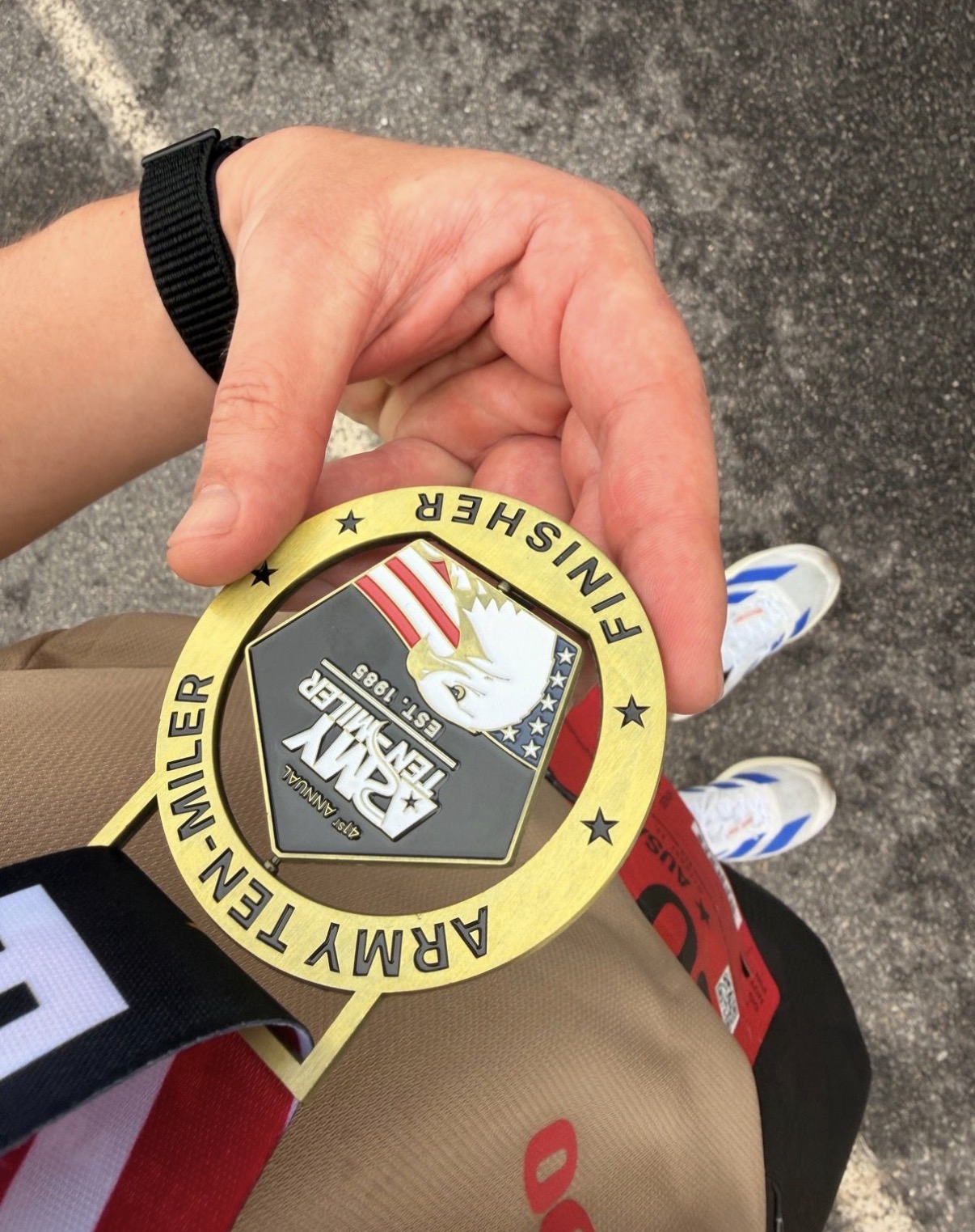 Army Ten-Miler finisher medal